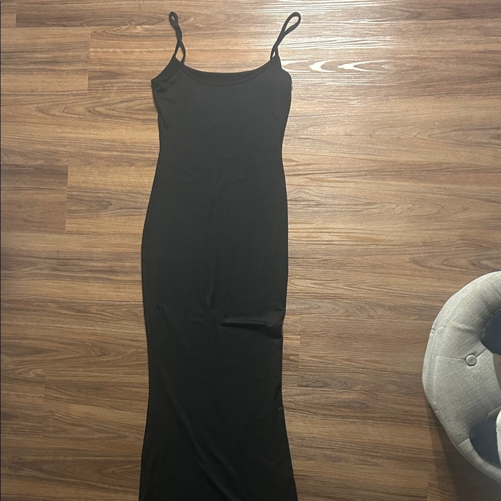SHEIN Black Maxi Dress with Spaghetti Straps